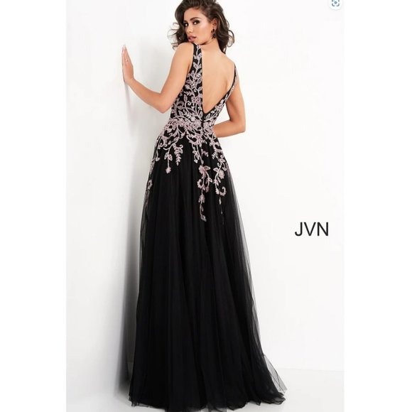 Jovani JVN 2302 Ballgown Prom Dress - Picture 2 of 7